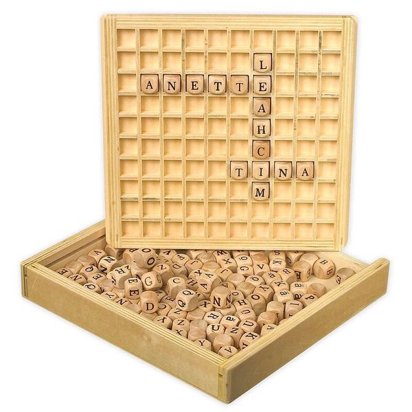 Buchstabenwürfel, Würfelset, Holzwürfel, Alphabetwürfel, Spielwürfel
