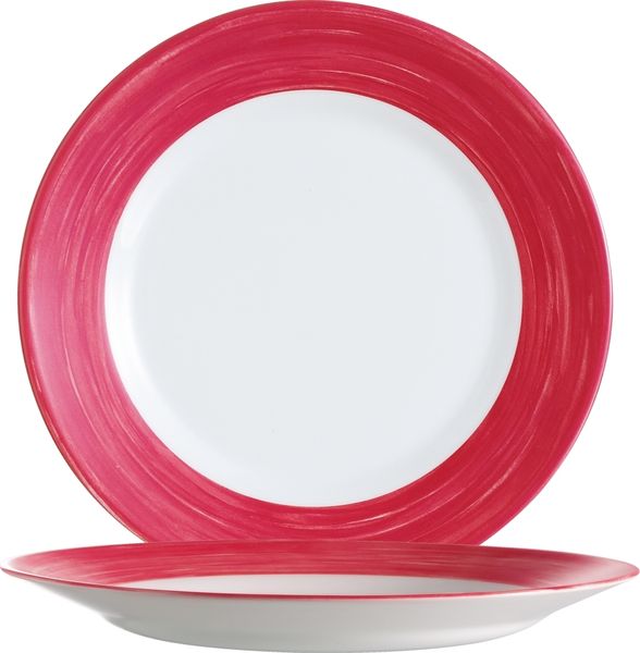 Brush Teller flach, 6 Stück, verschiedene Varianten