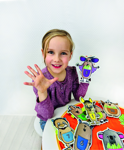 Mormels "Grottino" - Zählen lernen mit Mormels-Handfiguren Mormels "Grottino" - Zählen lernen mit Mormels-Handfiguren