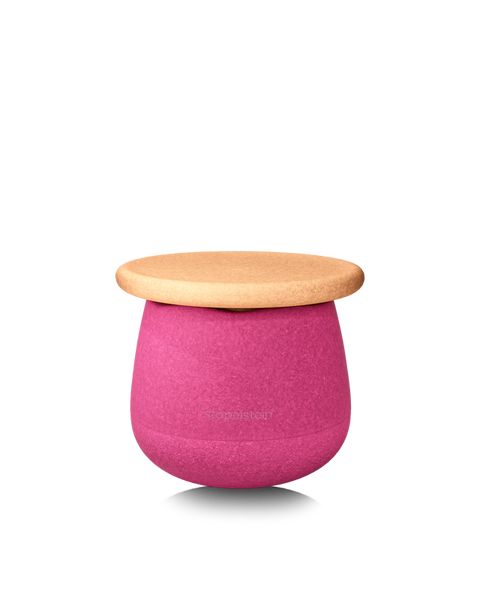 Container, Becher, Pink, Silikon, Holzdeckel