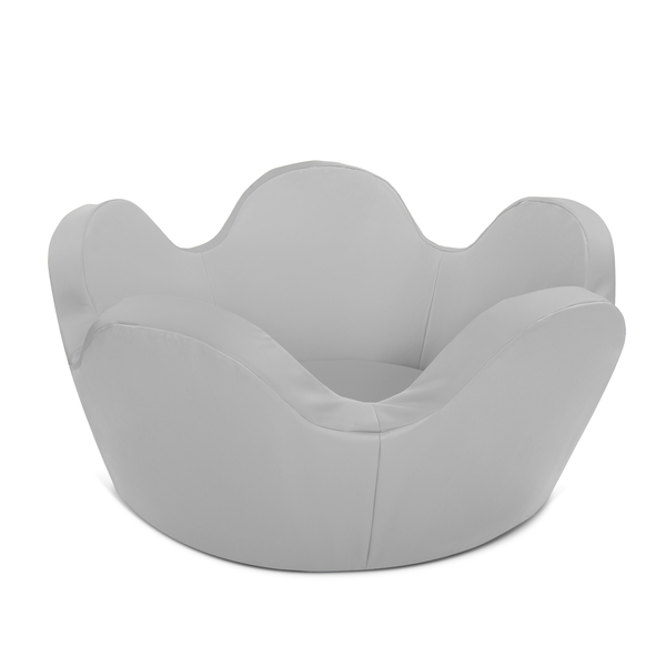 Sessel, Pouf, Kindersessel, Rundform, Bezug?, Grau