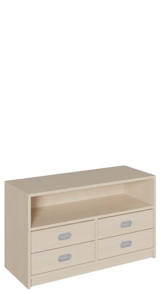 Sideboard, Schrank, Schubladenunit, Holzaufbewahrung, offenes Fach