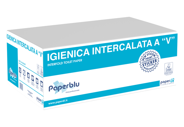 toilet paper, interfold, blaue verpackung, boxen set, papierrolle