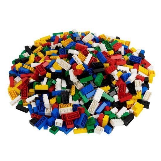 Q-Bricks Bausteine, Basismischung, 1000 Stück