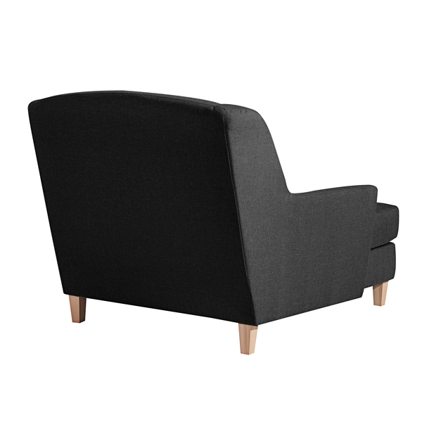 Sessel, Sofa, Zweifarbig, Holzbeine, Stoff