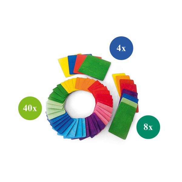BAUSPIEL Bauplättchen, 52-tlg