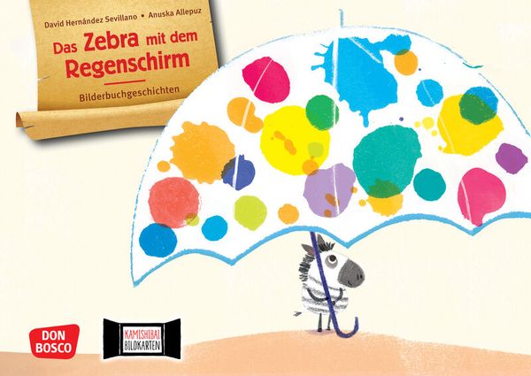 Kamishibai Bildkartenset - Das Zebra mit dem Regenschirm