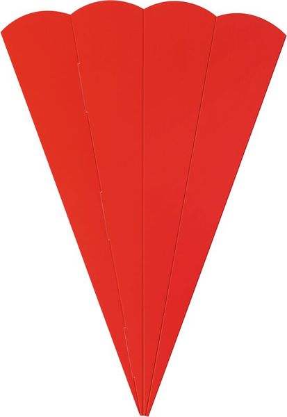 FOLIA Geschwister-Schultüten-Rohlinge, eckig, aus Fotokarton, 41 cm, 5 Stück, Farbe wählbar