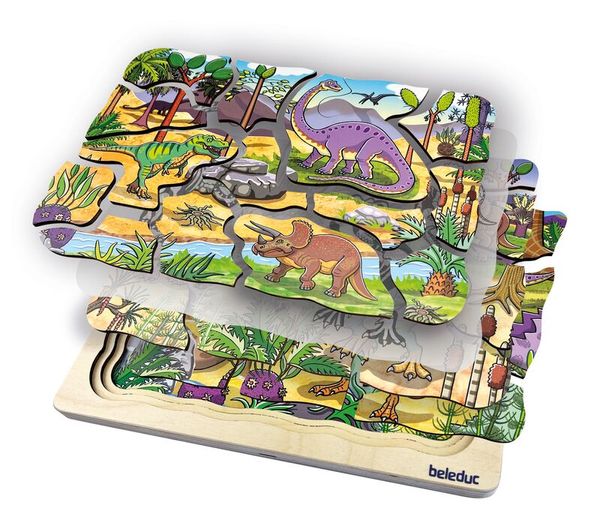 Lagen-Puzzle "Dinosaurier", 45 Teile, ab 4 Jahre Lagen-Puzzle "Dinosaurier", 45 Teile, ab 4 Jahre