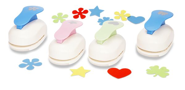 XXL-Wunder- & Konfettilocher, 4 Stück (Sparset), Motiv ca. 7cm  XXL-Wunder- & Konfettilocher, 4 Stück (Sparset), Motiv ca. 7cm