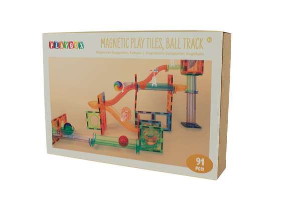 magnetische Fliesen, Kugelbahn, Bildungsspielzeug, Konstruktionsspielzeug, Kugelbahn-Set
