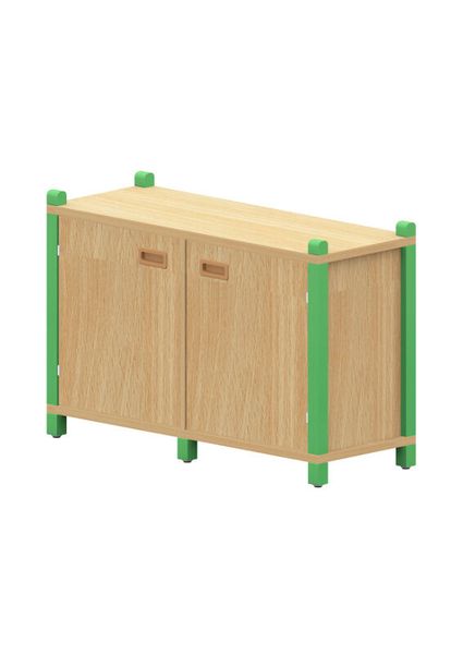 BasicPlus Stollenschrank, mit einem Einlegeboden und Doppeltür 