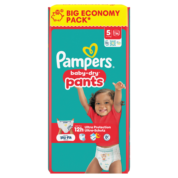 PAMPERS Baby Dry Pants Gr. 5, Junior 11-17 kg, (verschiedene Verpackungsgrößen)