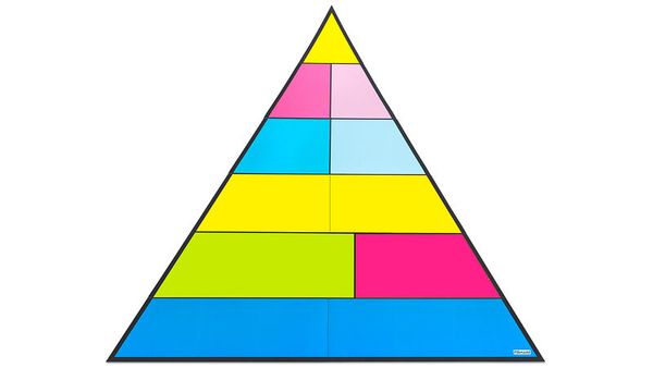 Pyramide, Spielmatte, Bausteine, Farbblock, Lernspielzeug