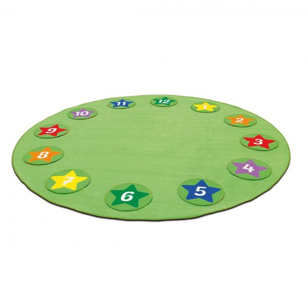 tageskreis, spielteppich, zahlen, stern-aufkleber, kinderteppich