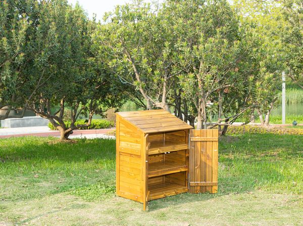 Outdoor-Schrank mit geschlossenen Türen, LxBxH 81 x 50 x 101 cm Outdoor-Schrank mit geschlossenen Türen, LxBxH 81 x 50 x 101 cm