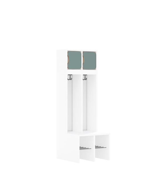 Garderobe Blox, unifarbige Türen, Variante wählbar