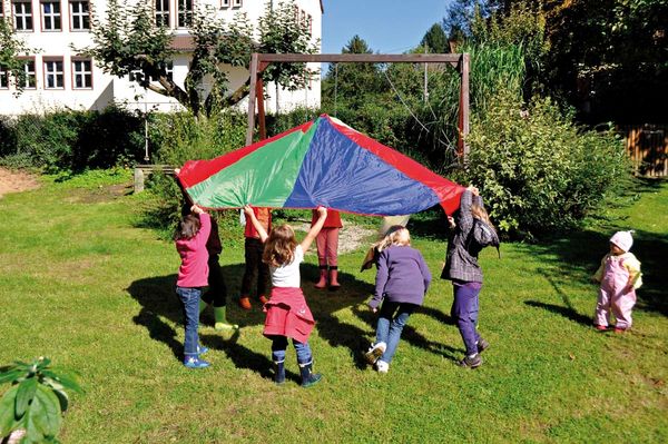 Kinder, Pavillon, Spielzelt, bunt, Outdoor