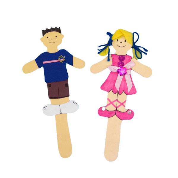 Pflanzenstecker Junge und Mädchen, 12 Stück (SONDERANGEBOT)