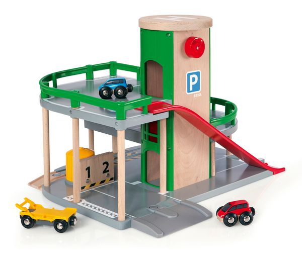 holzspielzeug, kinderparkhaus, spielzeuggarage, fahrzeuge, puzzleparkhaus