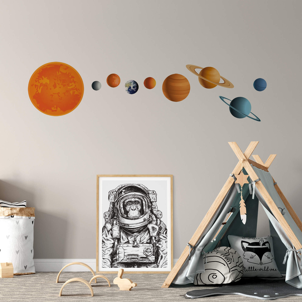 Wandtattoo Sonnensystem, verschiedene Größen