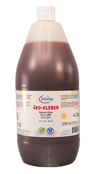 ELVIRAS Ökokleber (Papier, Holz, Polysterol), 2000 ml, auswaschbar (SONDERANGEBOT) ELVIRAS Ökokleber (Papier, Holz, Polysterol), 2000 ml, auswaschbar (SONDERANGEBOT)