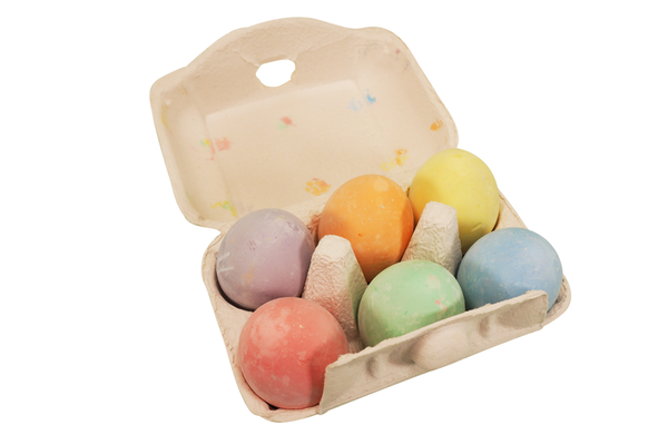 Osterei, bunte Eier, Eierkarton, Pastellfarben, gefärbte Eier