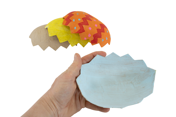 Eierhälften aus Karton, 4er-Set Eierhälften aus Karton, 4er-Set