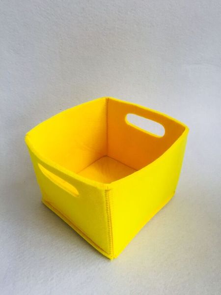 Filzkorb gelb, 16 x 16 x 14 cm Filzkorb gelb, 16 x 16 x 14 cm