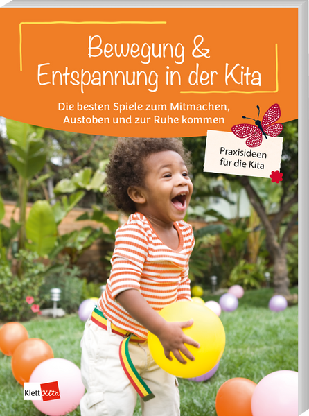 Kita-Spiel, Bilderbuch, Kinder, Ball, Outdoor