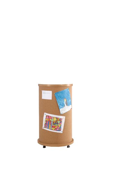 KORK-Litfaßsäule, Höhe 130 cm, fahrbar KORK-Litfaßsäule, Höhe 130 cm, fahrbar