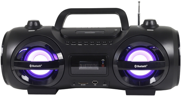 Bluetooth, Stereolautsprecher, Boombox, Tragbar, LED-Licht