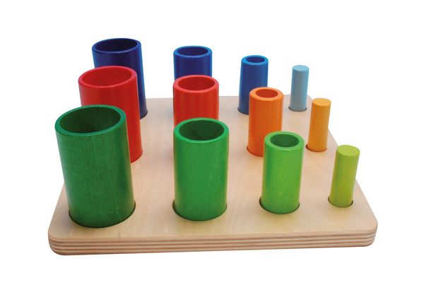 Holz-Sortierröhrchen, 12 Stück Holz-Sortierröhrchen, 12 Stück