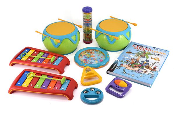 Kinderspielzeug, Musikinstrumente, Trommeln, Xylophon, Puzzle