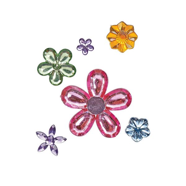 Schmucksteine Blumen, 300 Stück