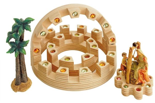 REGENBOGENLAND Colloseum, 16 Bausteine + Kasten REGENBOGENLAND Colloseum, 16 Bausteine + Kasten