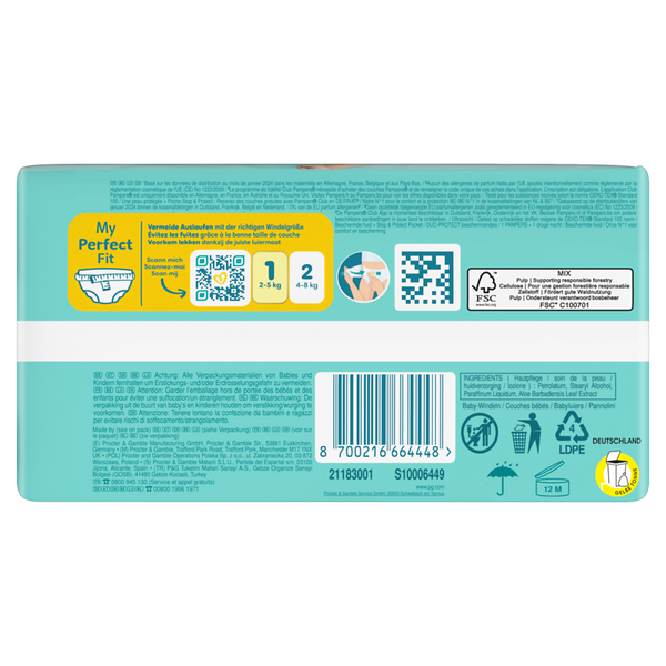 taped diaper package, baby wipes, packaging, turquoise, barcode