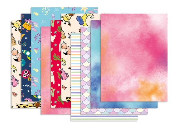 Motivbogen Kinderparadies, Matt-Line und Transparentpapier, 10 Bogen Motivbogen Kinderparadies, Matt-Line und Transparentpapier, 10 Bogen