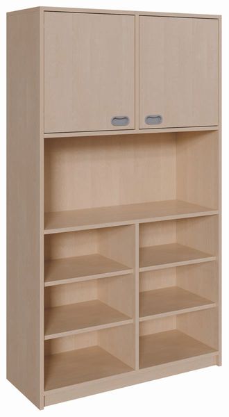 kleiderschrank, regal, holzoptik, oberteil-schrank, schubladenregal