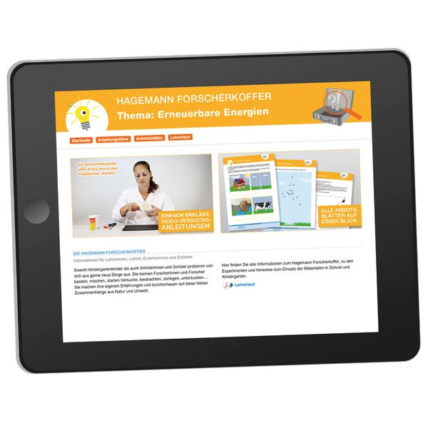 Forscherkoffer - Erneuerbare Energien, 83-tlg. Forscherkoffer - Erneuerbare Energien, 83-tlg.