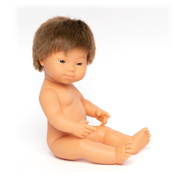 Puppe Junge mit Downsyndrom - 38 cm
