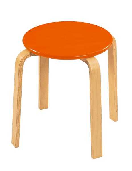 Hocker aus Holz, Sitzhöhe 21 - 43 cm, versch. Farben