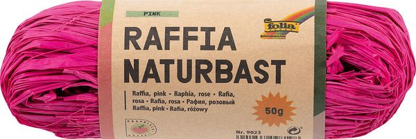 FOLIA Bastelbast, 50 g Bund in einer Farbe (wählbar)