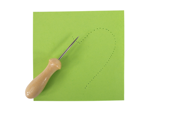 ELVIRAS Prickelnadeln mit Holzgriff "klassisch", L8,5cm, 2mm Nadel, 5 Stück