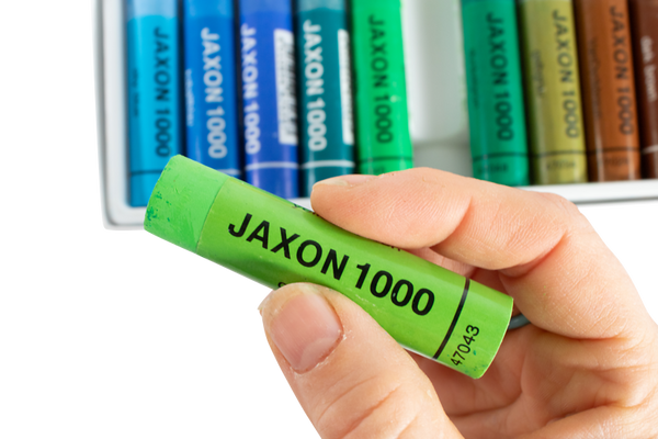 JAXON Ölpastellkreide, Ø 18 mm, farbig sortiert, 24 Stück