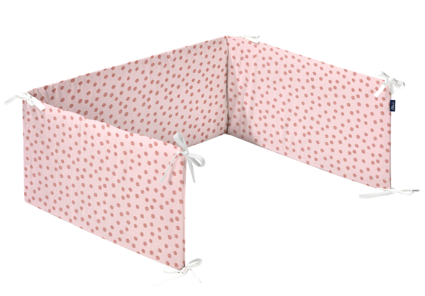 Kinderspieltor, Gittereinlage, Schutzgitter, Polka-Dots, Rosa Muster