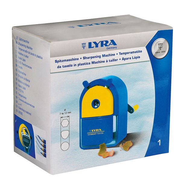 LYRA Groove Jumbo Dreikant-Buntstifte, in 12 Farben sortiert, 144 Stück in Holzbox + Spitzmaschine