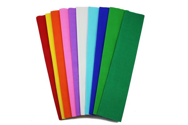 FOLIA Krepppapier, Mischpackung, bunt sortiert (insgesamt 50 Rollen mit je 2,5 m x 0,5 m) FOLIA Krepppapier, Mischpackung, bunt sortiert (insgesamt 50 Rollen mit je 2,5 m x 0,5 m)