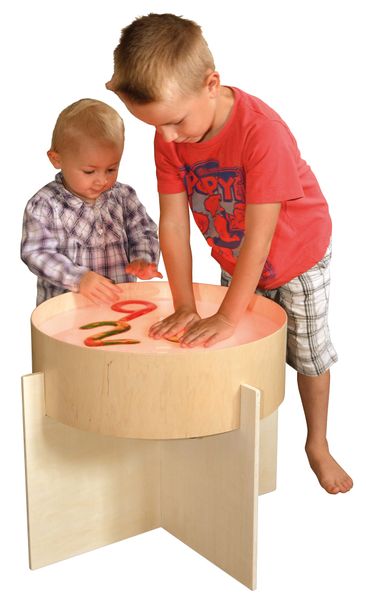 kinder, tisch, spiel, basteln, holztable